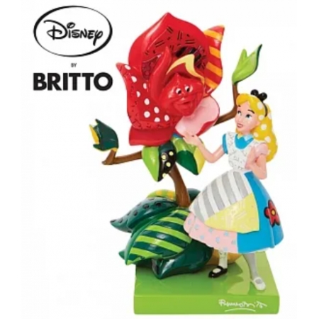 【正版授權】Enesco Britto 愛麗絲與玫瑰 塑像 ...