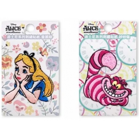 JzFun 迪士尼/刺繡貼紙組合 愛麗絲與妙妙貓