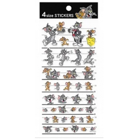 【日本正版授權】湯姆貓與傑利鼠 貼紙 4種尺寸 日本製 手帳貼/裝飾貼紙 Tom and Jerry